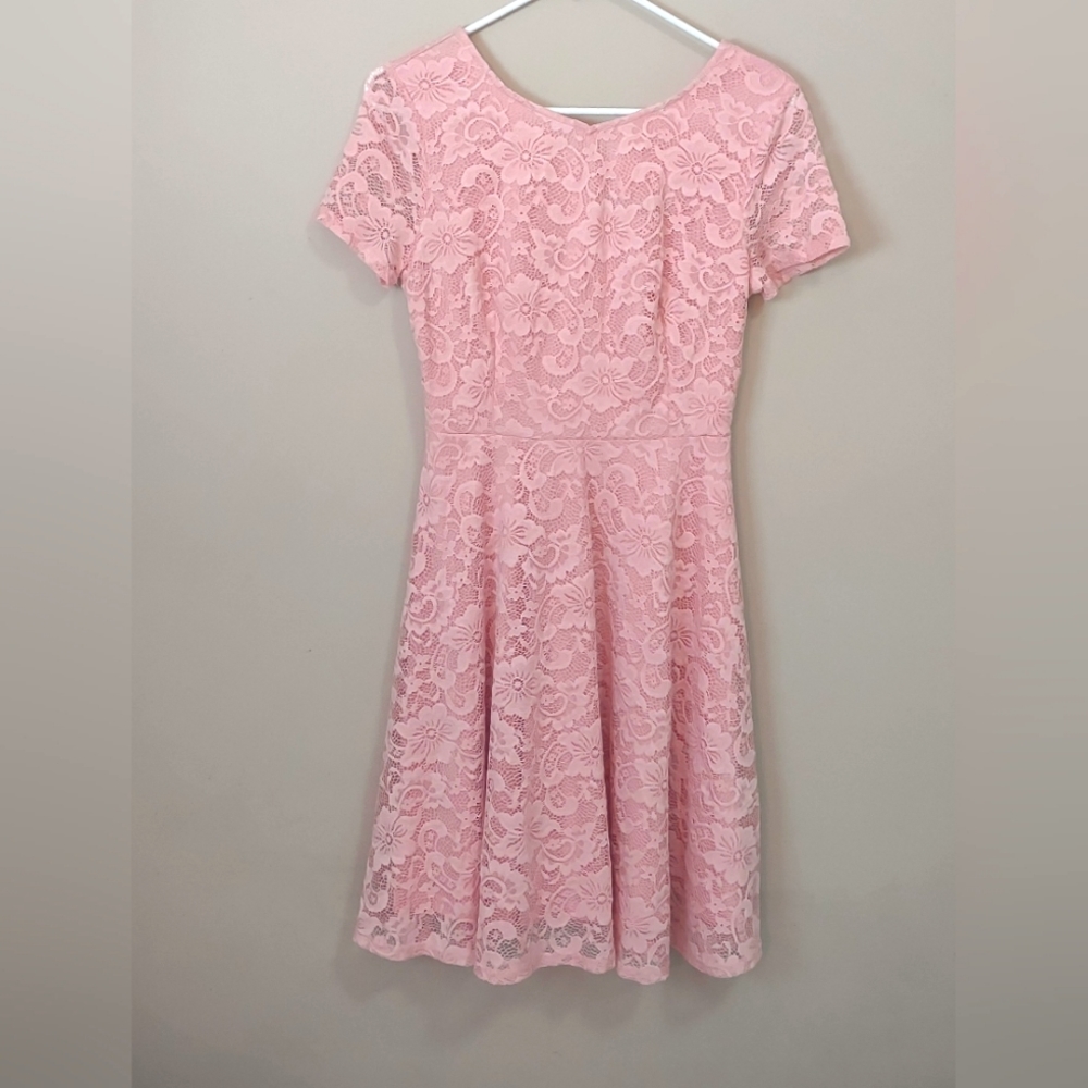 Pink Lace dress by Bridesmay size Small